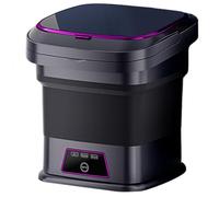 Laveuse portable 13 L 3 modes pliable avec tuyau de drainage, poignée et ventouse, petite machine à linge pour sous-vêtements, chaussettes, vêtements de bébé