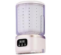 Laveuse sèche linge compacte Combo 2L ABS + PP cycle de rotation automatique avec base contre la meilleure base, idéal pour les appartements, dortoirs, voyages, gain de place, transportable