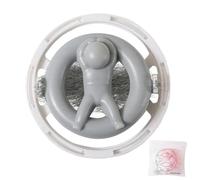 Laveuse sphérique de lavage - 10 cm PP polyester anti-enchevêtrement sac d'épilation d'animal domestique compact | Dispositif de nettoyage rond | Filtration automatique flottante séparation des