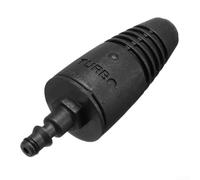 Laveuses haute pression Turbine Buse rotative à 360° pour Karcher/pour série K/pour Lavor, Comet, VAX Embout en céramique Noir