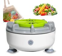 Laveuses portables efficaces pour fruits et légumes, nouvelle machine de nettoyage de fruits et légumes Seattleget, appareil de nettoyage automatique pour nettoyer les fruits (B (rotation + vibrer +