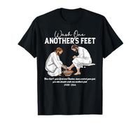 Lavez-vous les pieds les uns les autres Jean 13:14 Cœur de serviteur chrétien T-Shirt