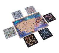 LAVIEVERT Plateau de rangement pour puzzle avec 6 plateaux de tri jusqu'à 1000 pièces Kaki