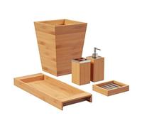 Lavish Home Distributeur de Lotion, Porte-Savon, Porte-Brosse à Dents, Corbeille à Papier Toilette et Coiffeuse