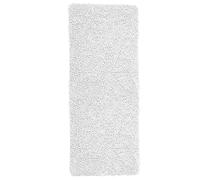 Lavish Home Tapis de Bain en Mousse à mémoire de Forme à Poils Longs - 147,3 x 61 cm avec Dos antidérapant - Tapis Chenille Absorbant à Poils Longs (Blanc)