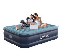Lavisx Matelas gonflable Queen de 45,7 cm de haut luxe classique avec pompe de gonflage intelligente de nouvelle génération, 2 minutes, gonflage rapide, convient à tous les intérieurs et