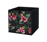 lavita Boîte de rangement en tissu | Boîtes de rangement pliantes 31 x 31 x 31 cm | Tiroir Boîte de rangement Tiroir | Systèmes de rangement pour les vêtements | 1 pièce (fleurs)