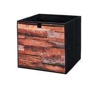lavita Boîte de rangement en tissu | Boîtes de rangement pliantes 31 x 31 x 31 cm | Tiroir Boîte de rangement Tiroir | Systèmes de rangement pour les vêtements | 1 pièce (tableau rétro)