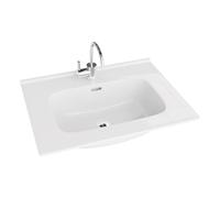 LaVita Minnesota lavabo 61x46.5 cm rectangulaire de meuble-encastrée blanc 5908211416182