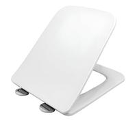 LAVITA ONIL PARANA Abattant WC en Duroplast antibactérien avec système d'abaissement automatique et fermeture rapide Convient pour WC mural Lavita Onil, Parana Blanc