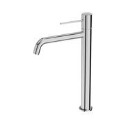 LAVITA Robinet de lavabo haut - Orion chromé Robinet de salle de bain vertical mélangeur d'évier de salle de bain à sortie haute