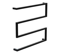 LAVITA TRYNIDAD 600 Porte-serviettes Noir mat Design simple Acier au carbone revêtu par pulvérisation Peu encombrant Idéal pour la décoration de petite salle de bain 600 x 70 x 560 mm