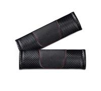 LAVIYE 2Pcs Car Protecteur de Ceinture de Sécurité Automobile, Protecteur de Ceinture de Sécurité Auto Amovible pour Audi A4 Avant 2017-2022 Carbon Fiber