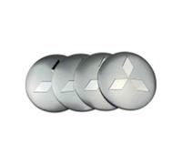 LAVIYE 4 Pièces Voiture Cache Moyeux pour Mitsubishi Outlander III 2015-2018 56mm, Roue Centrale Cache Capuche Centraux de Moyeu Capuchons Centre Jante Couvercle Moyeu,E