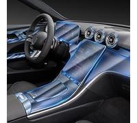 LAVIYE Console Centrale intérieure de Voiture TPU Transparent Film de Protection Film Anti-Rayures, pour Mercedes-Benz Classe C W206 2022-2023