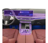 LAVIYE Intérieur de la voiture Console centrale transparente TPU Peinture film protecteur Autocollant anti-rayures Accessoire d’écran LCD, Pour BMW G05 X5 2023-2025