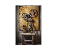 LAVIYE Toile murale vintage pour chambre à coucher, thème cinéma, décoration murale classique pour chambre
