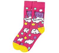 Lavley Chaussettes à thème médical pour infirmières, médecins et survivants du cancer - Style unisexe pour homme et femme, F Chat Cancer, taille unique