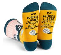 Lavley Je préfère les chaussettes cadeau amusant pour les hommes et les femmes, Jouer au volley-ball, taille unique
