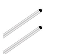 LAVMHAB 6063 Tubes en aluminium 12 mm OD/diamètre extérieur x 1,0 mm épaisseur de paroi, longueur 300 mm, tube rond en aluminium sans soudure (2 pièces)