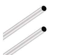 LAVMHAB 6063 Tubes en aluminium 18 mm OD/diamètre extérieur x 1,0 mm épaisseur de paroi, longueur 300 mm, tube rond en aluminium sans soudure (2 pièces)