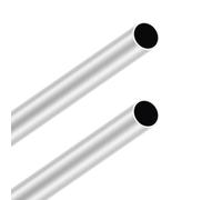 LAVMHAB 6063 Tubes en aluminium 24 mm OD/diamètre extérieur x 1,0 mm épaisseur de paroi, longueur 300 mm, tube rond en aluminium sans soudure (2 pièces)