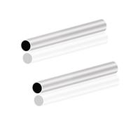 LAVMHAB Lot de 2 tubes en aluminium 6063 de 16 mm de diamètre extérieur x 14 mm de diamètre intérieur 1,0 mm d'épaisseur de 150 mm de long, tubes droits sans couture