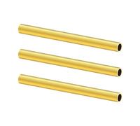 LAVMHAB Lot de 3 tubes ronds en laiton - 8 mm de diamètre extérieur x 0,75 mm d'épaisseur x 200 mm de long - Tubes ronds en laiton sans couture pour loisirs créatifs