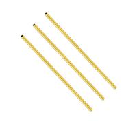 LAVMHAB Lot de 3 tubes ronds en laiton de 2,5 mm de diamètre extérieur x 0,3 mm d'épaisseur de paroi x 200 mm de long, tubes ronds en laiton sans couture pour loisirs créatifs