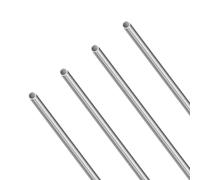 LAVMHAB Lot de 4 tubes en acier inoxydable 304 de 300 mm de long, 6 mm de diamètre extérieur x 0,4 mm d'épaisseur, tubes en acier inoxydable sans couture pour loisirs créatifs
