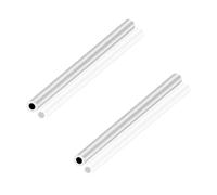 LAVMHAB Tube en aluminium 6063 10 mm de DE x 6 mm de DI avec une épaisseur de paroi de 2,0 mm, longueur de 150 mm, tubes ronds en aluminium sans soudure (2 pièces)