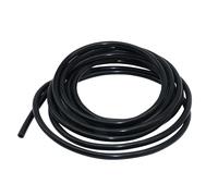LAVMHAB Tuyau en silicone, 10 mm ID x 14 mm (diamètre extérieur), 3 m de long, flexible, en caoutchouc de silicone, pour transfert de pompe (noir)