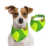 L'avocat dans Les Aliments et Boissons Verts,Bandanas pour Chien, écharpe en Coton, Bavoirs réglables pour Animaux de Compagnie,L