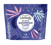 Lavology Flocons de magnésium - Tous les ingrédients naturels - Sels de bain apaisants et relaxants - 4kg