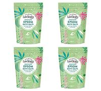 Lavology Sel de bain d'Epsom - Tous les ingrédients naturels - Apaisant, Relaxant - 1kg x4