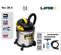Lavor VAC 20 S - Aspirateur eau et poussières 1000W 20L 30L/s