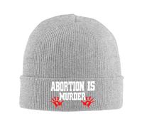L'Avortement Est Un Meurtre Unisex Bonnet De Trawler Souple Bonnets Hiver Confortable Bonnets Tricoté pour Course À Pied Jogging Le Quotidien