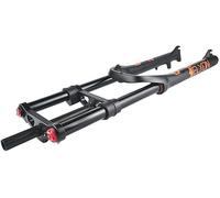 Lavse 20 Ih Fourche à Suspension De Vélo électrique 4.0 Pneu Fat Bike Fourche 160mm Déplacement Double Épaule Air Fourche Rebond Réglable 1-1/8 '' Vélo Fourche Avant Axe QR, Black Orange 20''