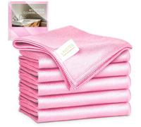 LAVSTEG Chiffon Magique Microfibre Double Face Nettoyage Vitre sans Traces | Serviette Absorbant Polissage, Lingette Essuie Verre Lunette Vaisselle Cuisine Menage Voiture, Torchon Réutilisable Lavable