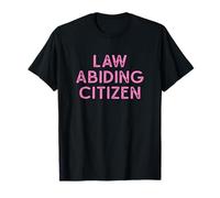 Law Abiding Citizen Lettrage Rose Vieilli T-Shirt