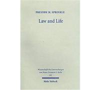 Law and Life, Wissenchaftliche Untersuchungen Zum Neuen Testament 2. Reihe Preston M. Sprinkle (Auteur)