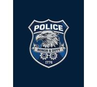 Law Enforcement Police Composition Notebook for Adults Kids Boys Girls Teens 110 Pages College Ruled 7.5 x 9.25 Lined Paper Composition Book: Cute ... Patriots Veterans Police Academy Students