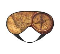 Law of The Compass Masque de navigation avec sangle réglable et réversible pour sommeil profond et sieste