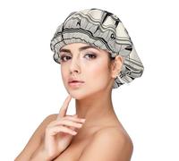 Law of The Compass Navigation 1 Bonnet de nuit en satin pour adulte, maintient la coiffure et assure un sommeil confortable, noir 33 cm, noir, taille unique