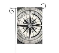 Law of the Compass Navigation 1 drapeau de jardin double face 30,5 x 45,7 cm, drapeaux pour décorations de vacances en plein air, drapeau de cour durable