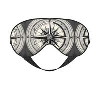 Law of The Compass Navigation 1 Print Masque de sommeil soyeux pour les yeux pour homme et femme pour voyage, sommeil relaxant