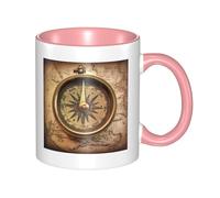 Law of the Compass - Tasse à café avec poignée en porcelaine de 325 ml pour boissons chaudes/froides, tasses à thé en céramique pour homme et femme, tasse à café amusante pour pendaison de crémaillère