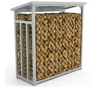 LAWA Living and Lifestyle Abri à bûches extérieur 188x70x188 cm I acier galvanisé I thermolaqué I avec toit I rangement bois de chauffage I charge 3t I Étagère de cheminée