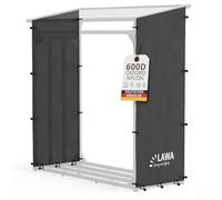 LAWA Living and Lifestyle - Lot de 2 bâches latérales pour étagère à bois de chauffage 70 cm de profondeur housses latérales pour abri à bûches protection bois extérieur étagère non incluse