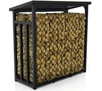 LAWA Living and Lifestyle Range bûches extérieur avec Toit 188 x 70 x 188cm 45kg metal galvanisé Charge maximale 3t Stockage de bois Étagère de cheminée Porte-bûches de chauffage